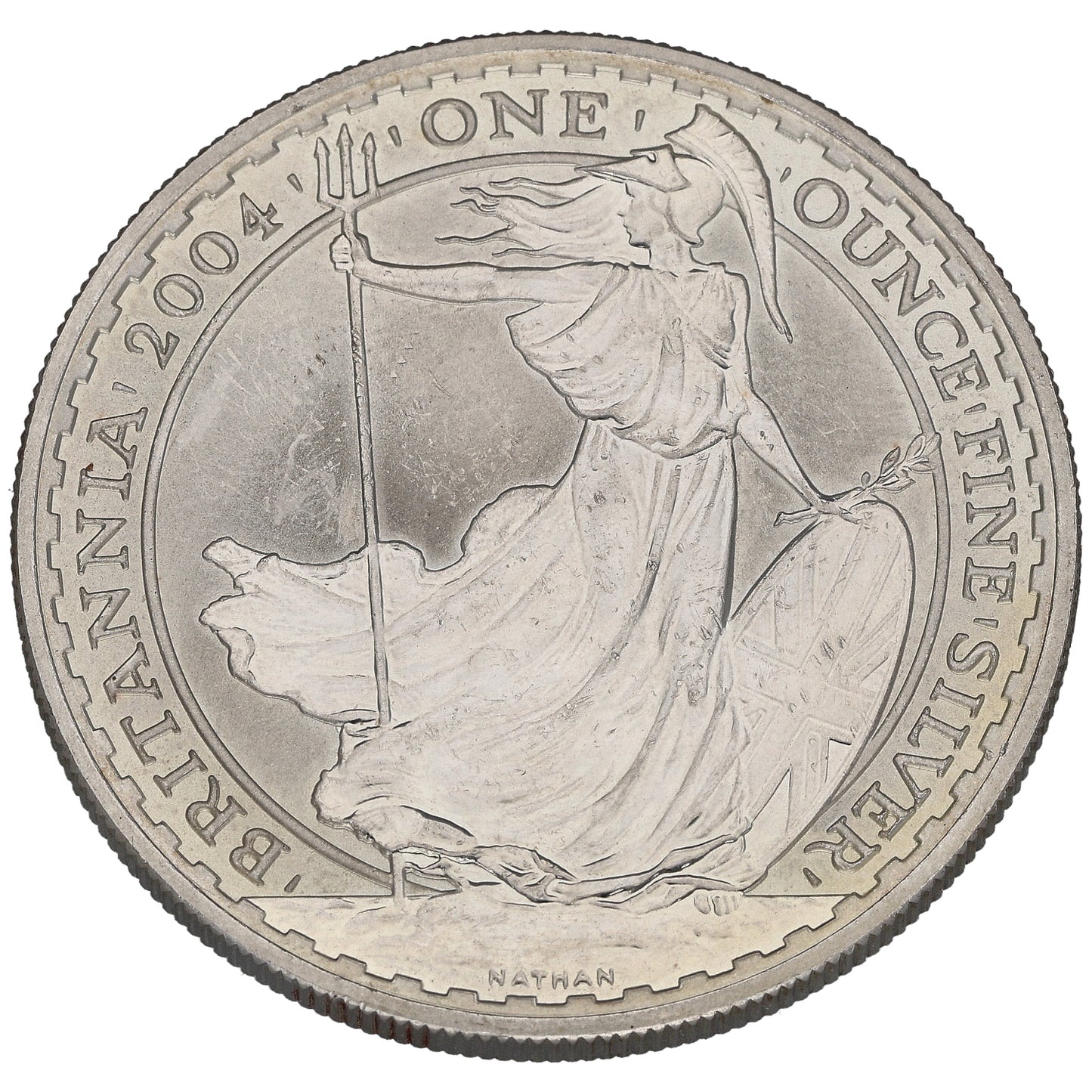 Fine Silver Queen Elizabeth II 1 OZ Britannia Coin 2004