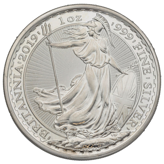 Fine Silver Queen Elizabeth II 1 OZ Britannia Coin 2019
