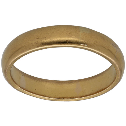 22ct Gold Plain Wedding Ring Size T