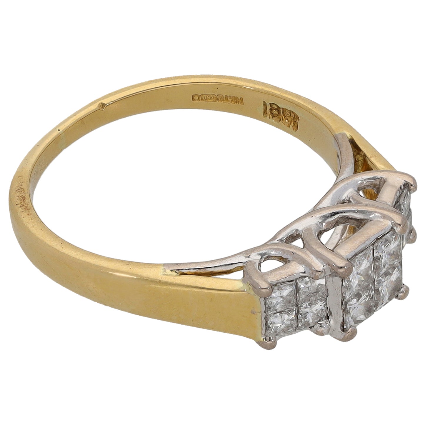 18ct Gold 0.50ct Diamond Dress/Cocktail Ring Size K