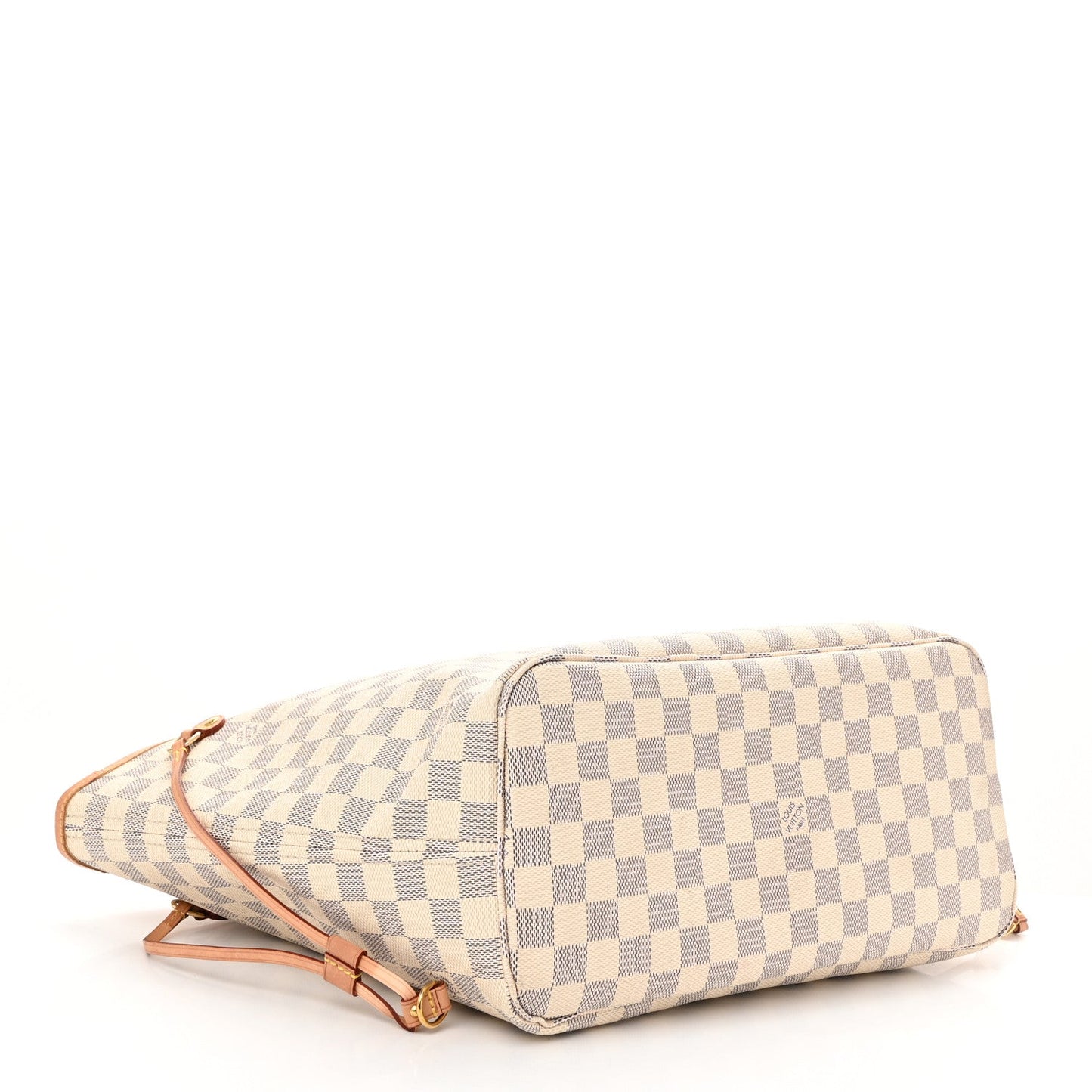 Louis Vuitton Neverfull MM Coated Canvas Bag - White, Blue & Grey