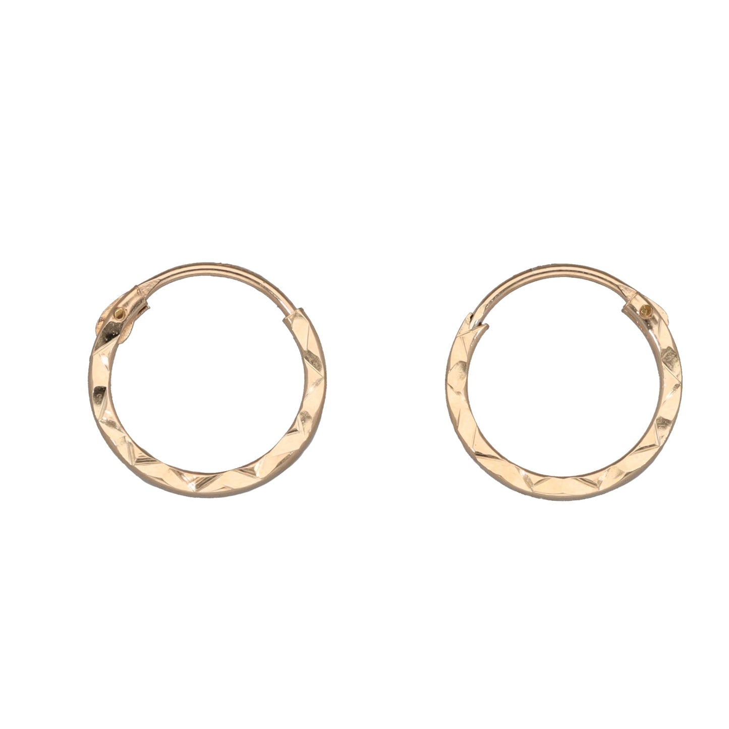 9ct Gold Ladies Hoop Earrings