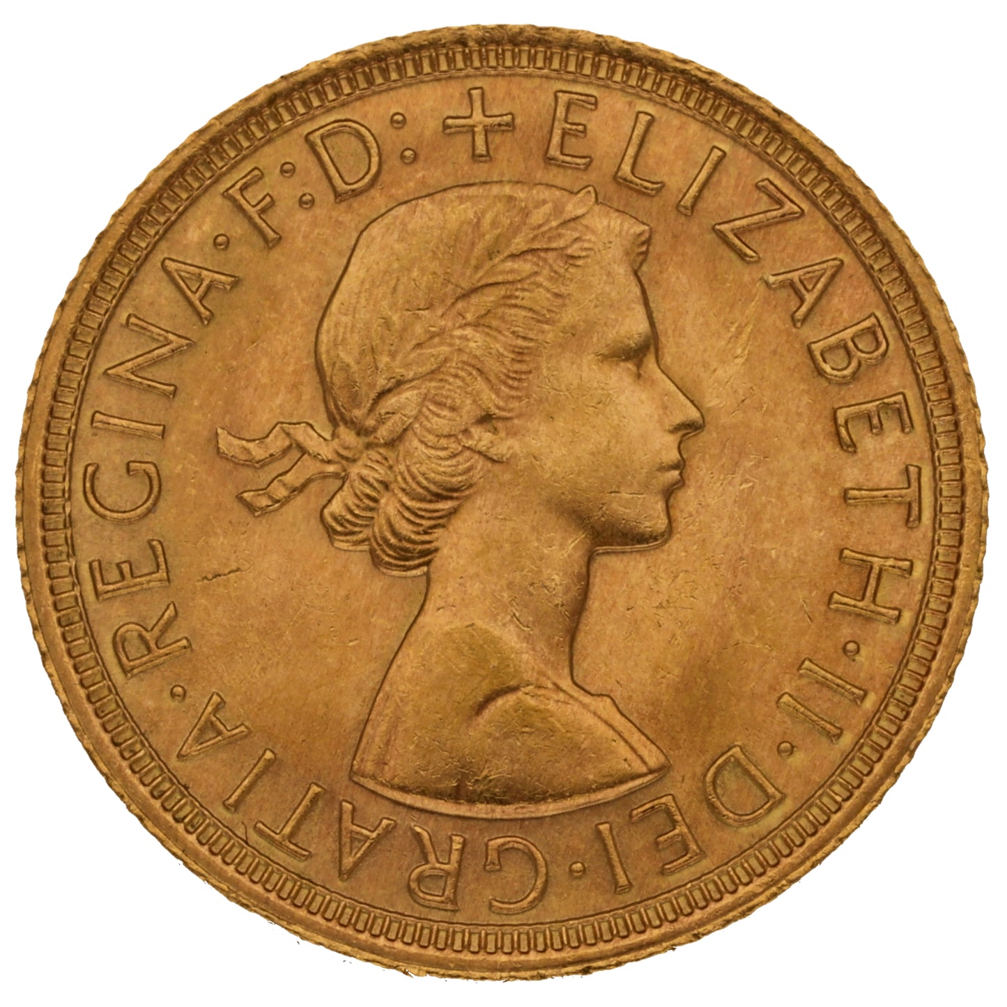 22ct Gold Queen Elizabeth II Full Sovereign Coin 1964