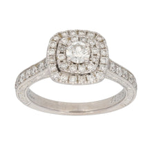 Load image into Gallery viewer, 14ct White Gold Ladies Halo Ring

