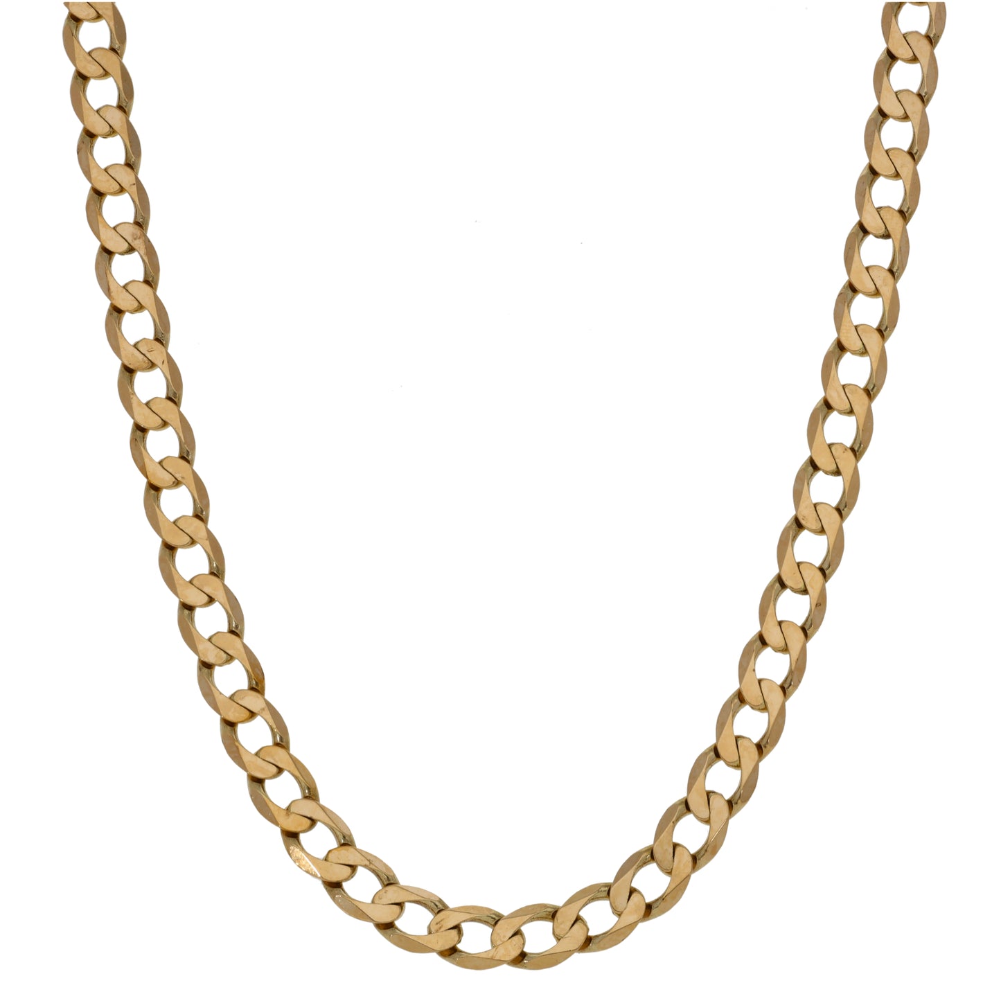 9ct Gold Curb Chain 22"