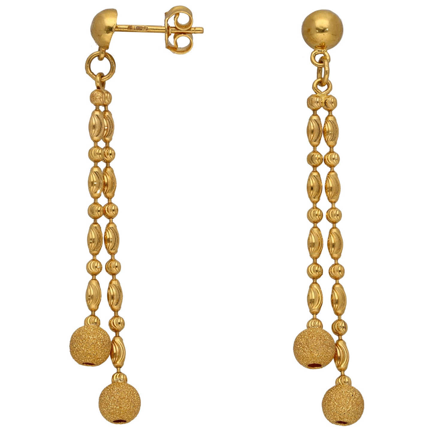 22ct Gold Drop Earrings