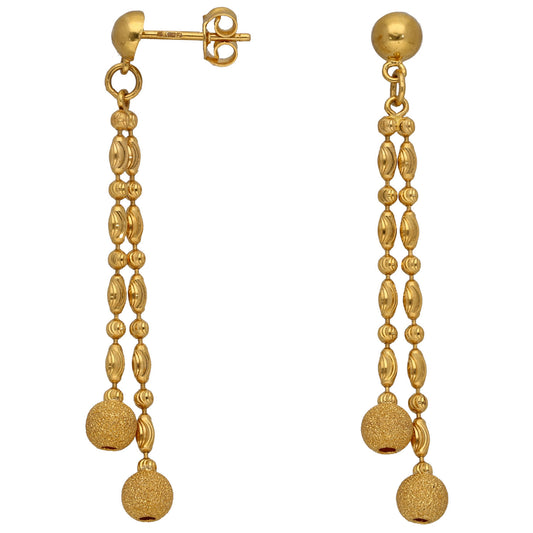 22ct Gold Drop Earrings