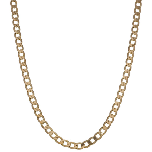 9ct Gold Curb Chain 20"