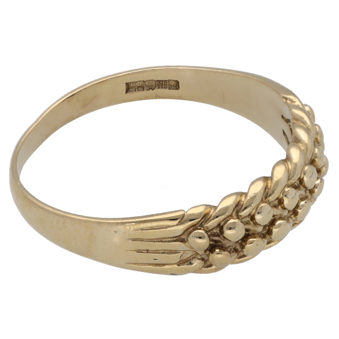 9ct Gold Keeper Ring Size S