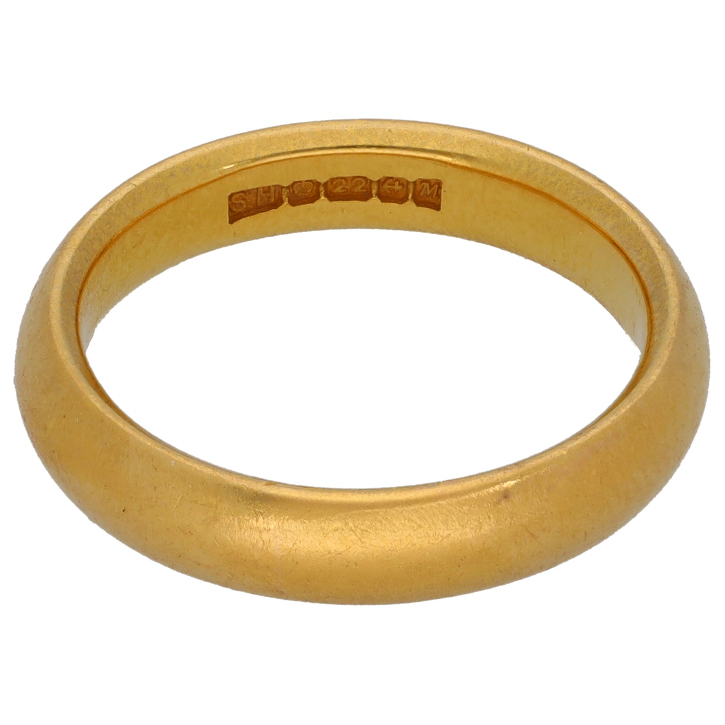22ct Gold Plain Wedding Ring Size K