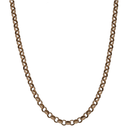 9ct Gold Belcher Chain 20"