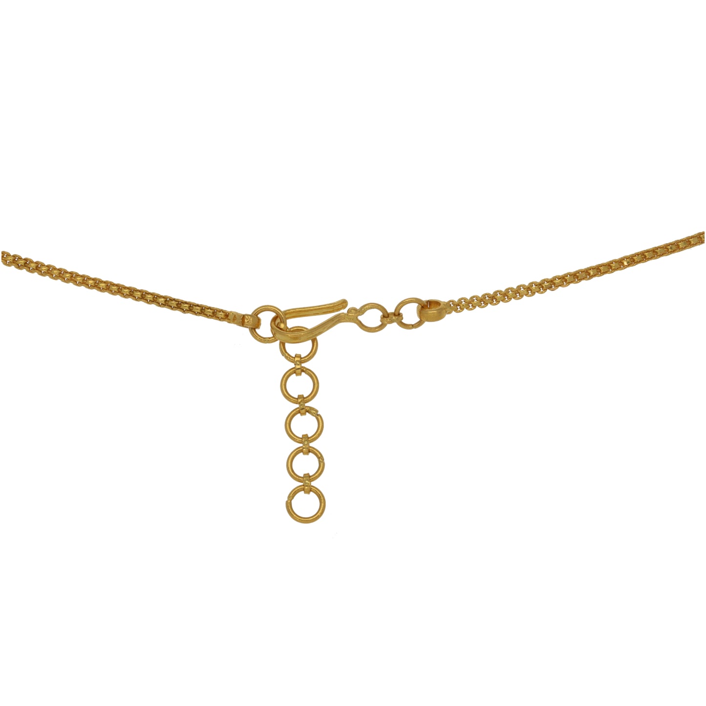 New 22ct Gold Chocker Drop Necklace 18"