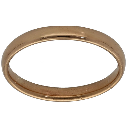 22ct Gold Plain Wedding Ring Size P