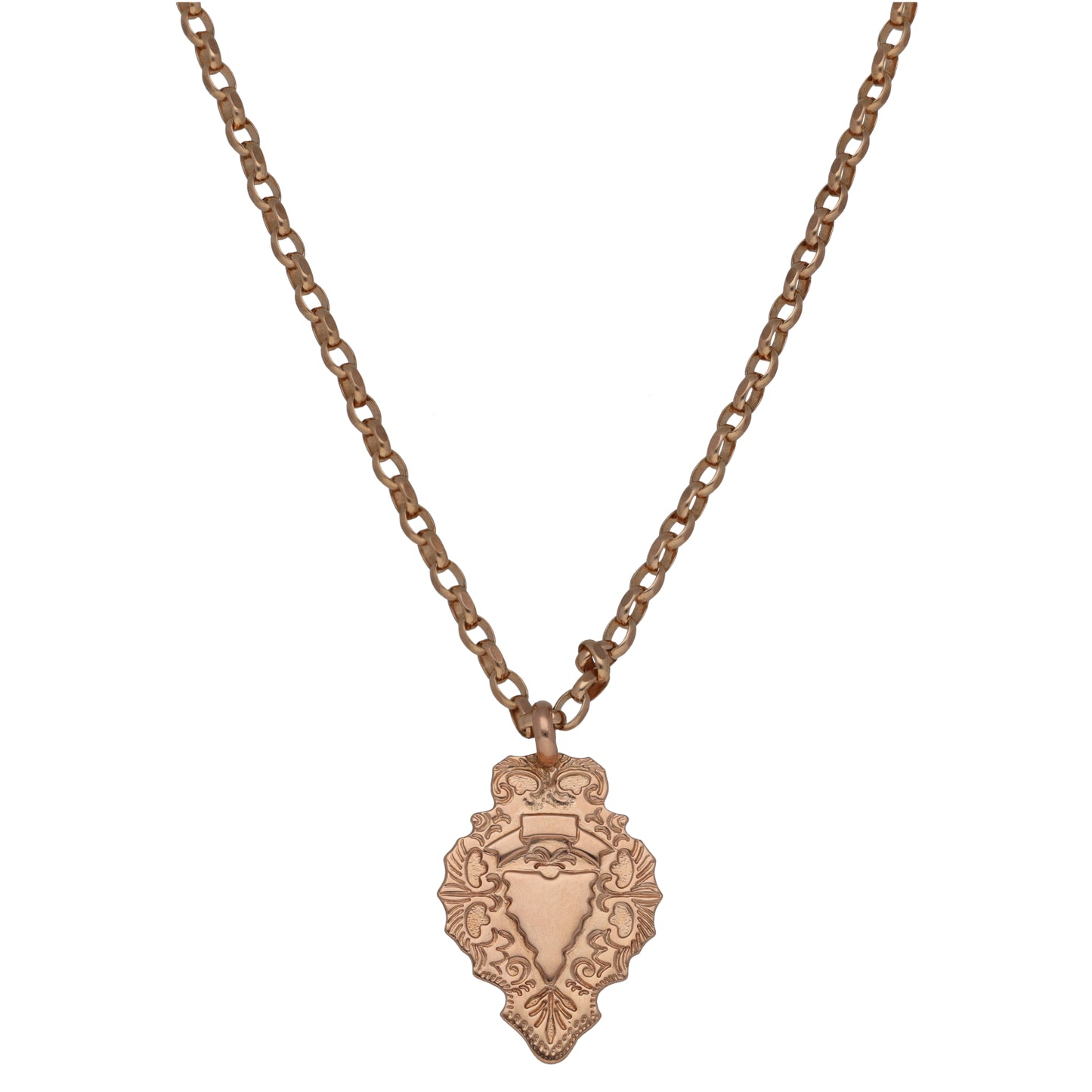 9ct Rose Gold Alternative Pendant With Chain