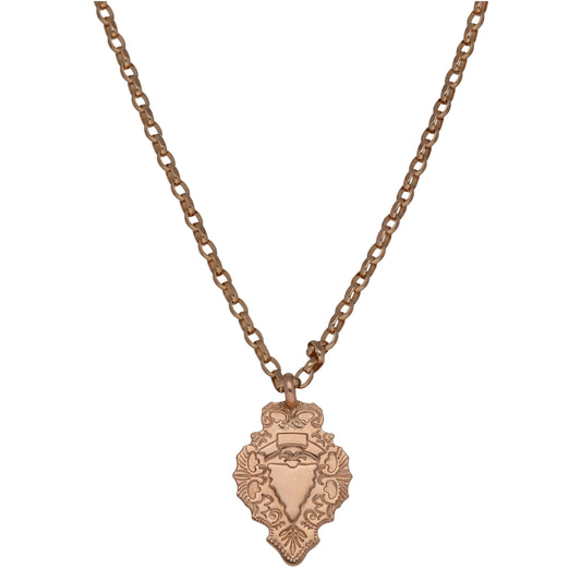 9ct Rose Gold Alternative Pendant With Chain