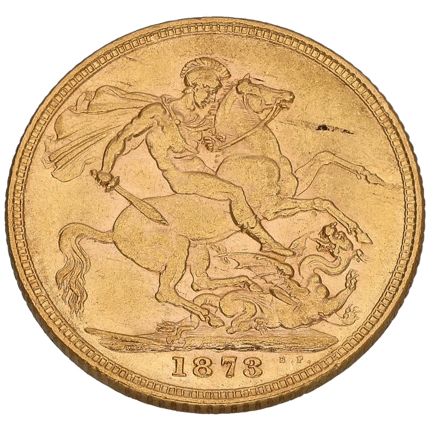 22ct Gold Queen Victoria Full Sovereign Coin 1873