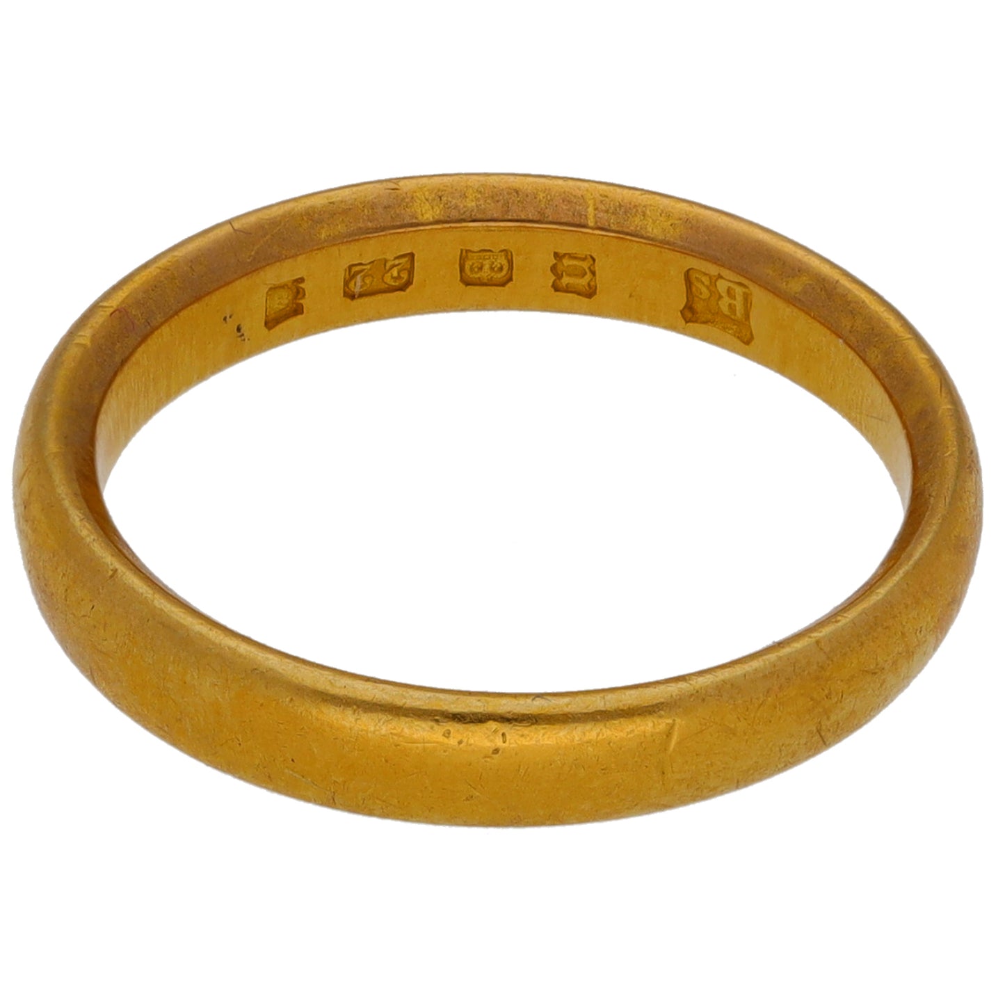 22ct Gold Plain Wedding Ring Size K