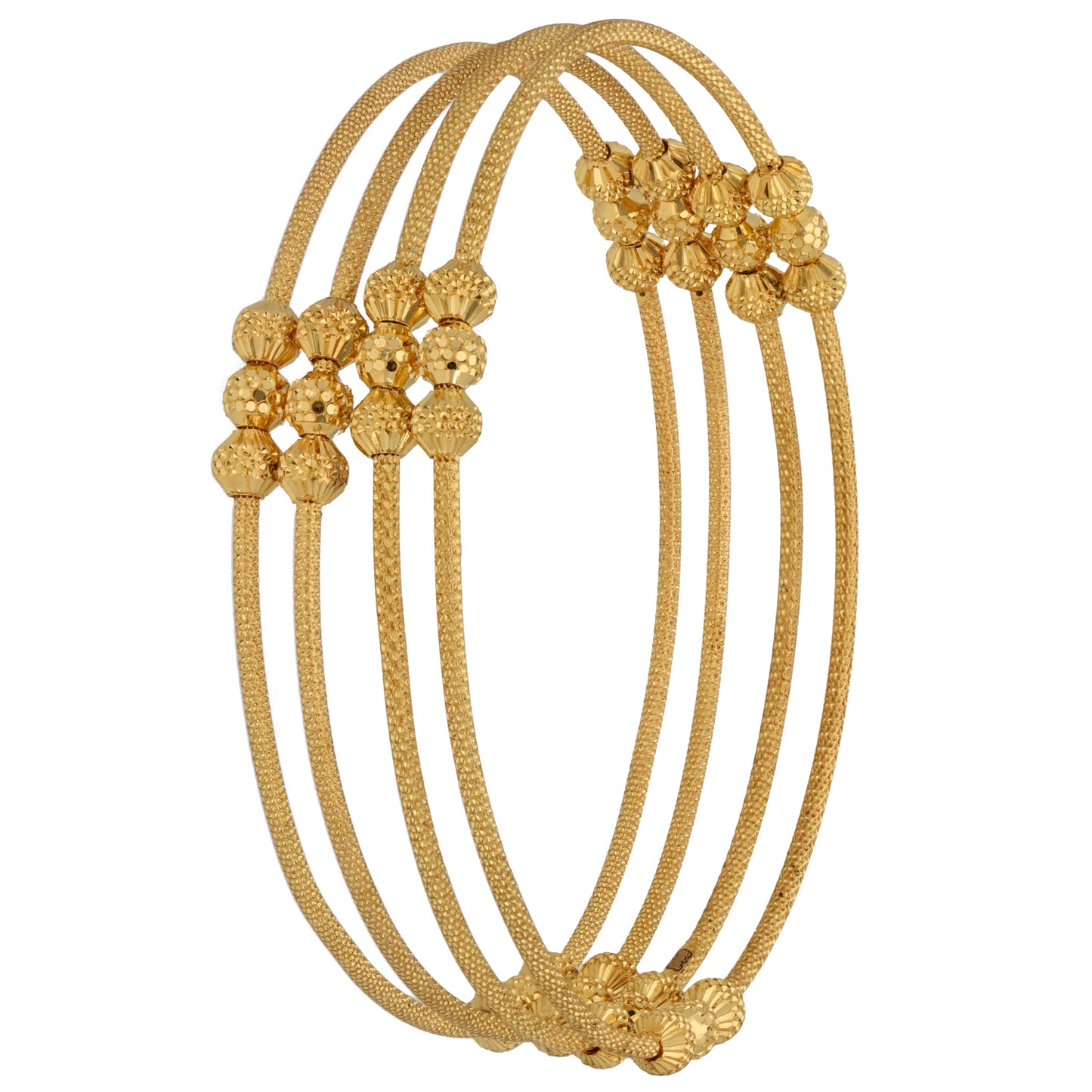 New 22ct Gold Fancy Set Of Bangles