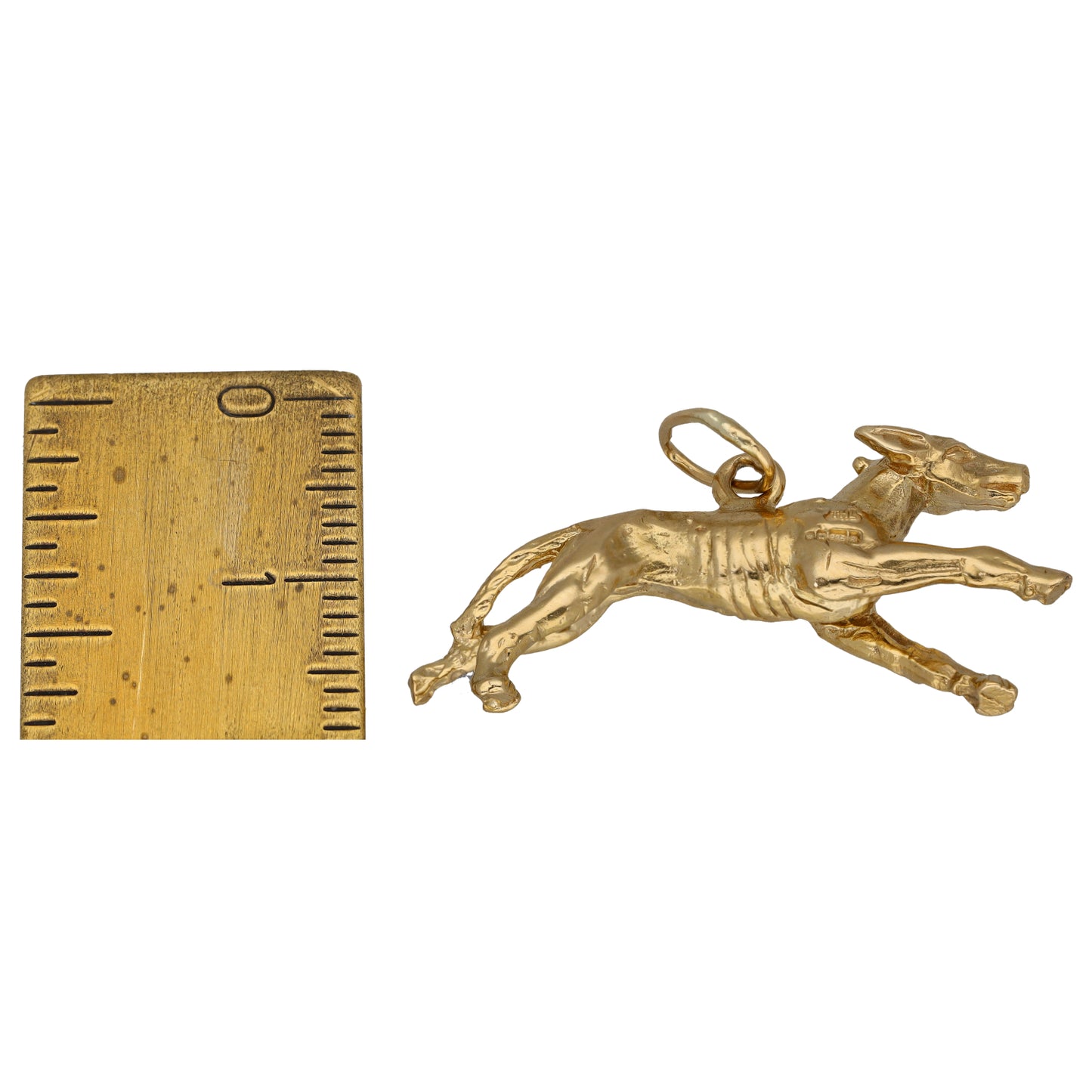 9ct Gold Greyhound Pendant