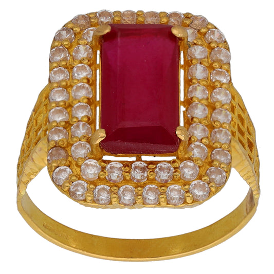 22ct Gold Imitation Dress/Cocktail Ring Size P