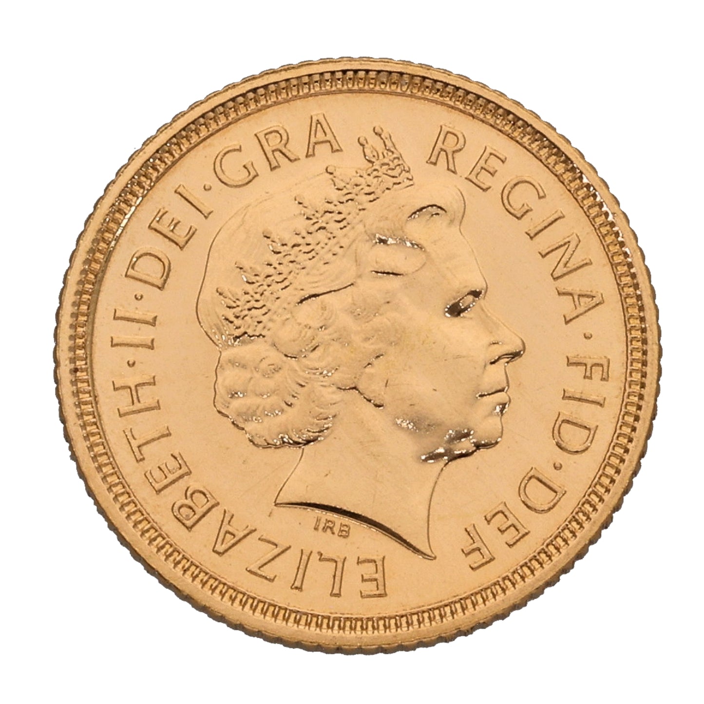 22ct Gold Queen Elizabeth II Half Sovereign Coin 2005