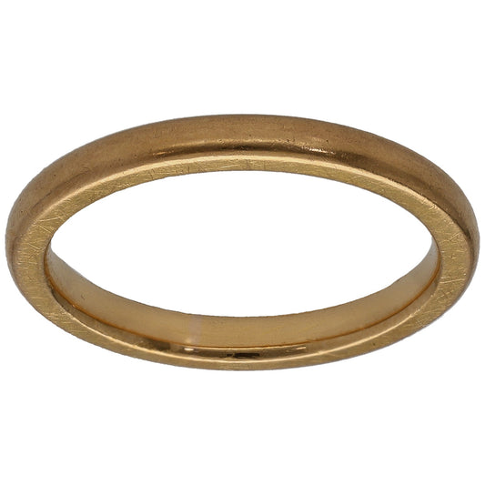 22ct Gold Plain Wedding Ring Size L