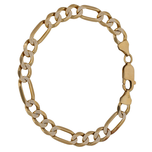 9ct Gold Figaro Bracelet