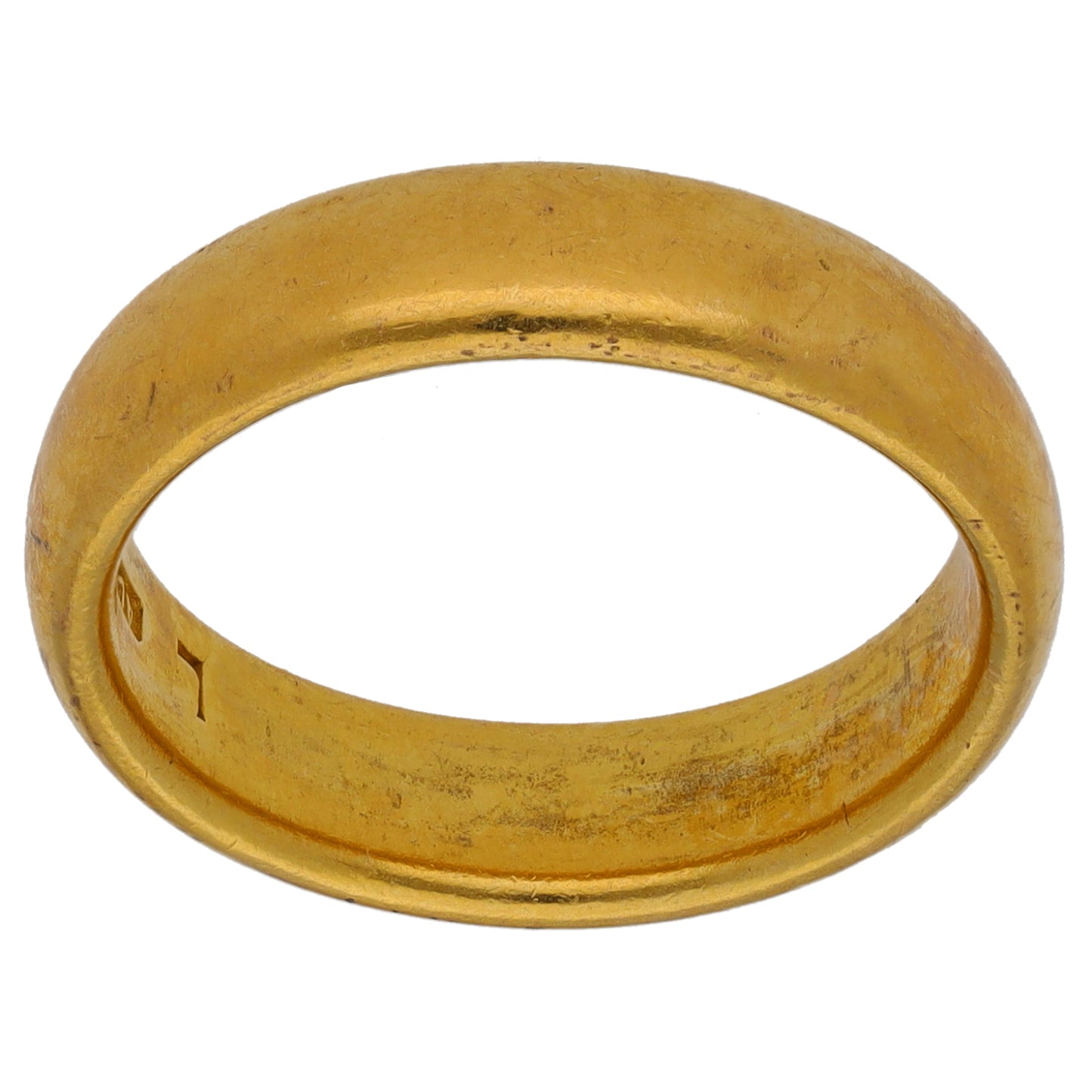 22ct Gold Plain Wedding Ring Size M