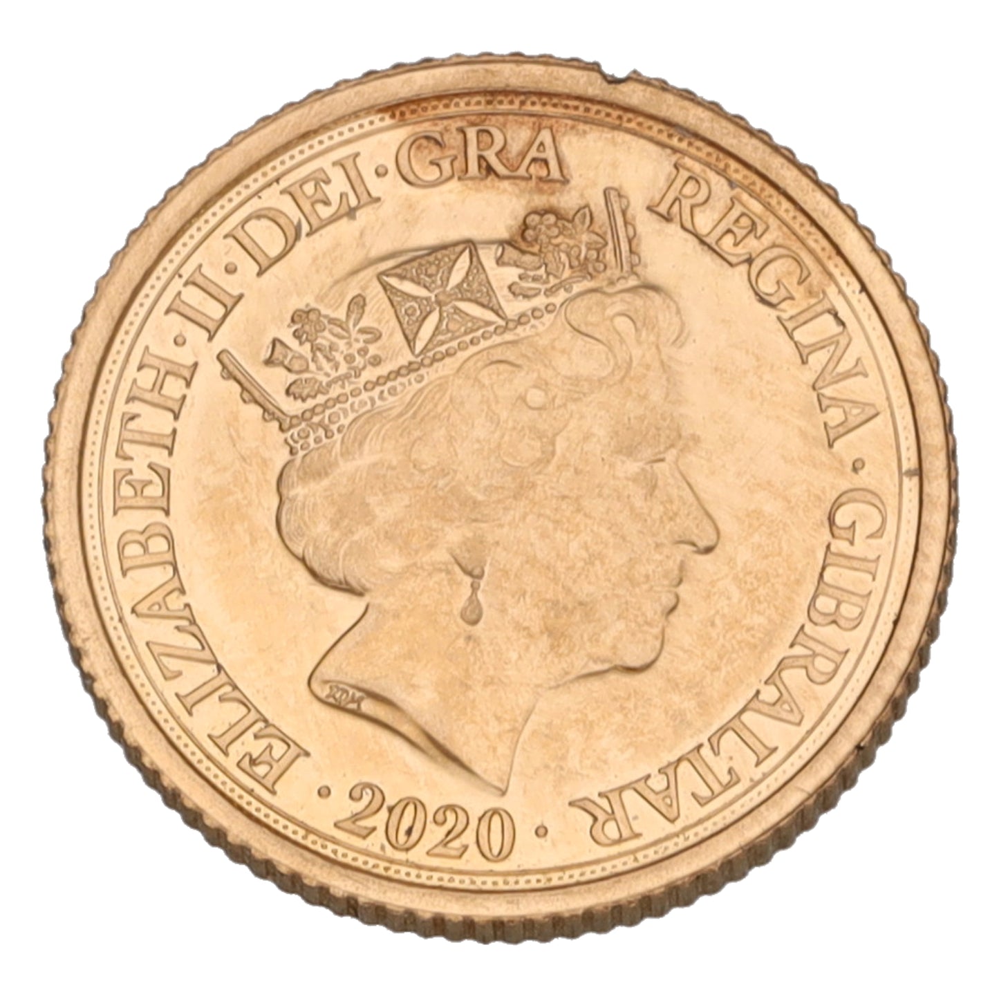 22ct Gold Sir Winston Churchill Quarter Sovereign Coin 2020