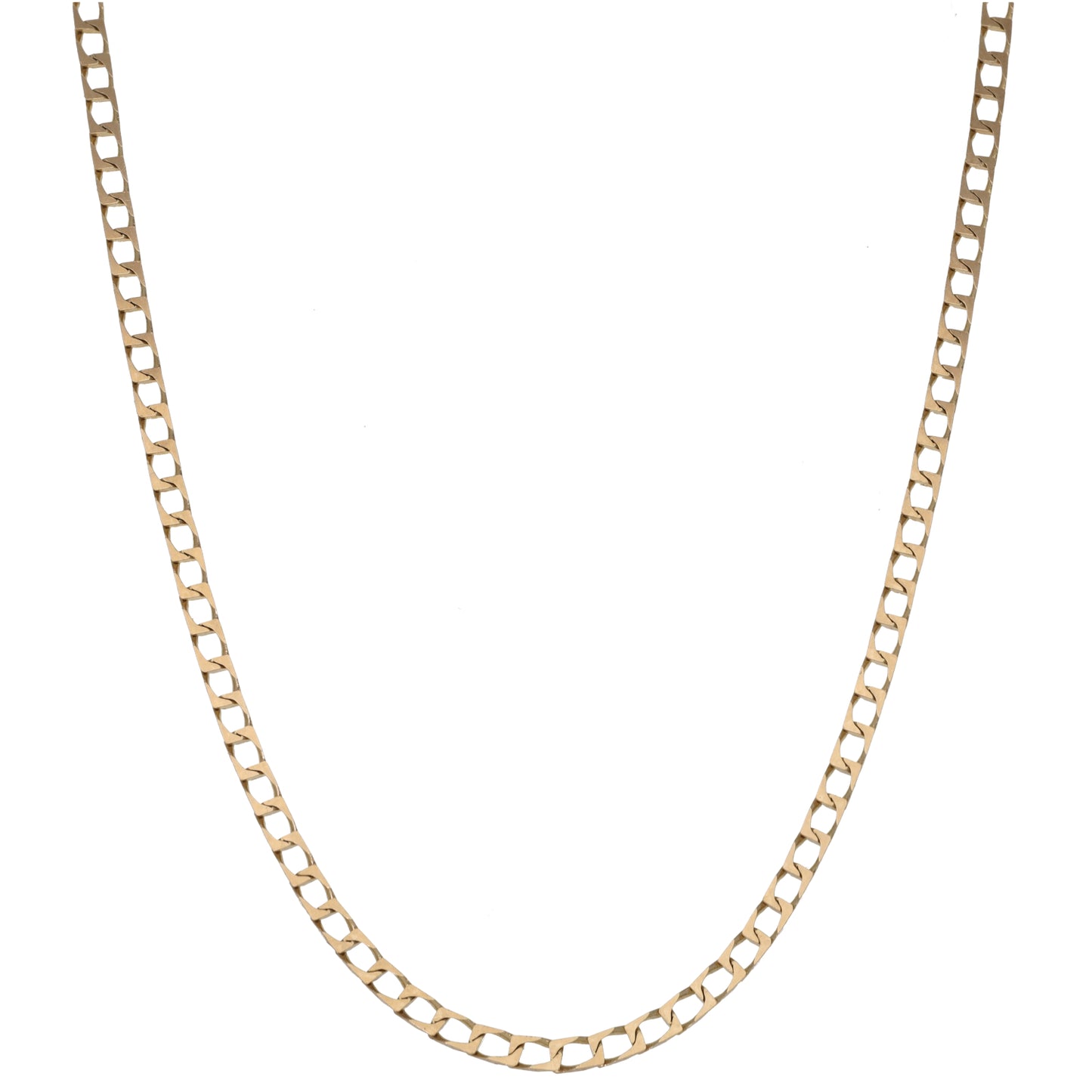9ct Gold Curb Chain 26"