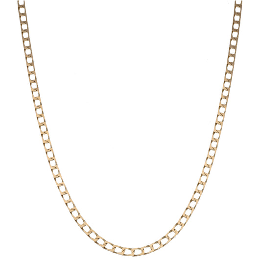 9ct Gold Curb Chain 26"