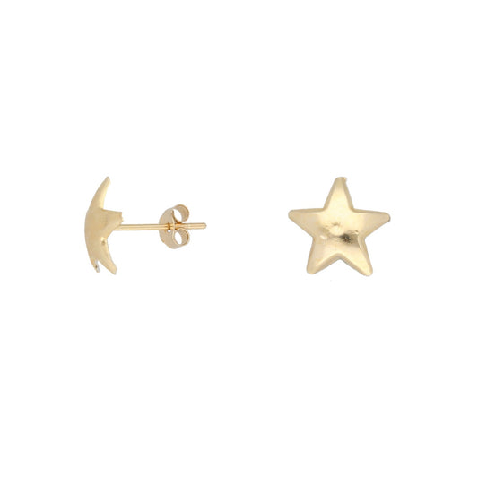 9ct Gold Star Stud Earrings