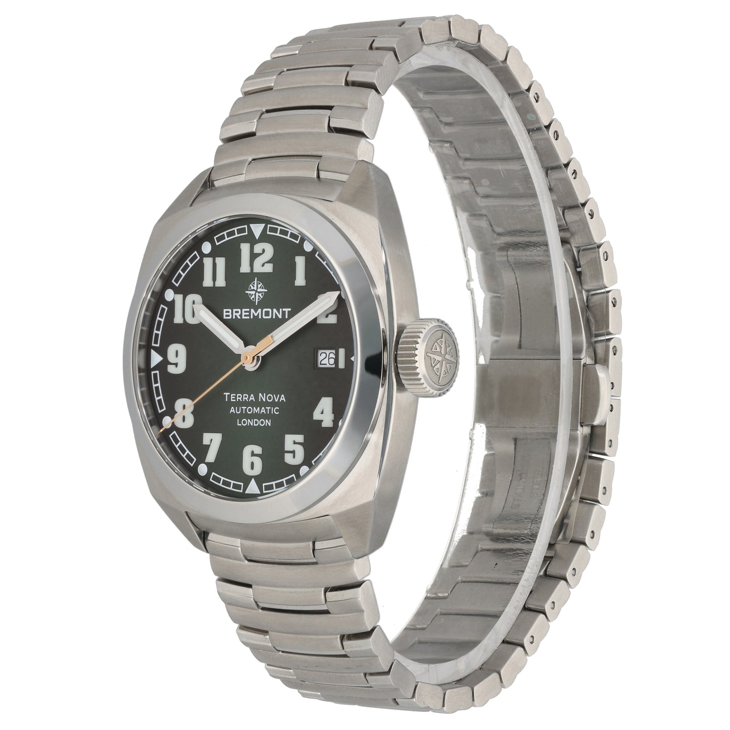 Bremont Terra Nova TN40-DT-SS-GN-B 40.5mm Stainless Steel Watch