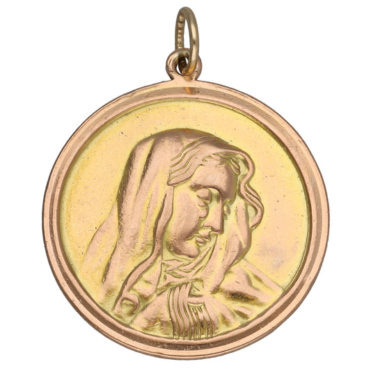 9ct Rose Gold Mary Pendant