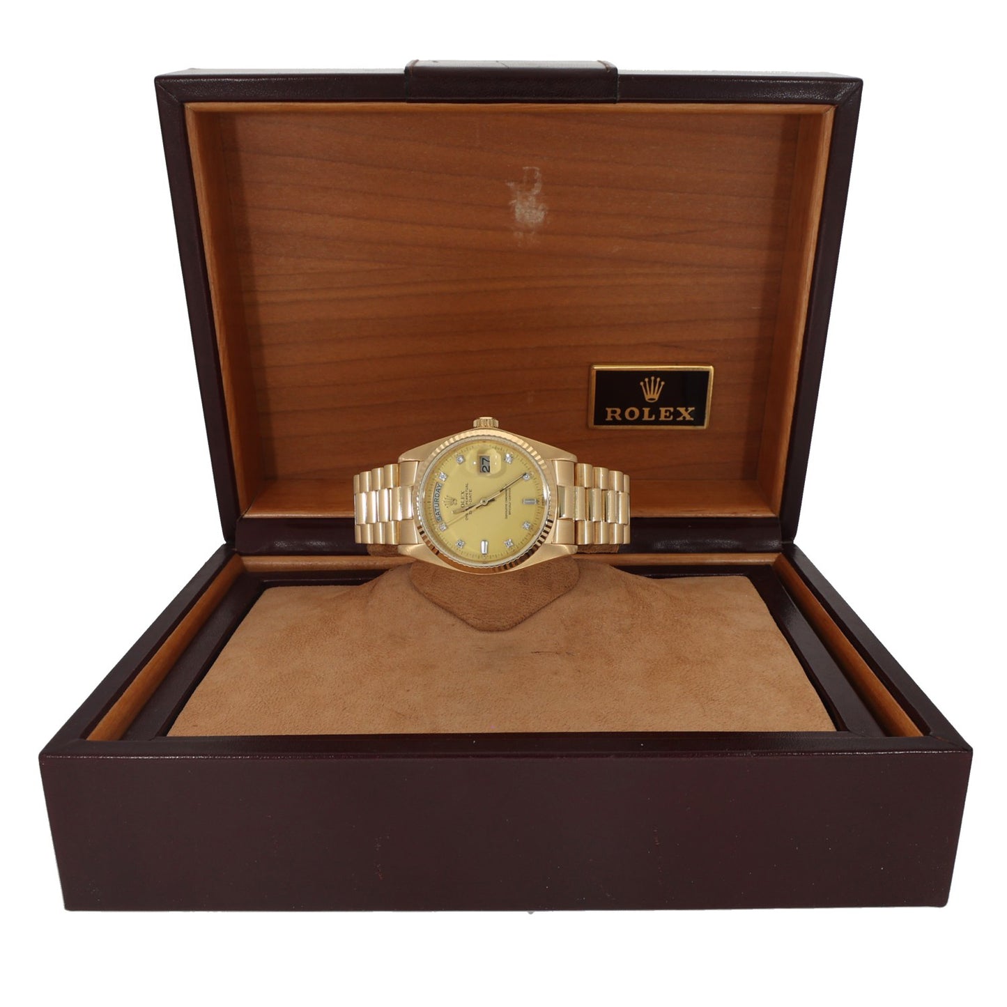 Rolex Day-Date 18038 36mm Gold Watch