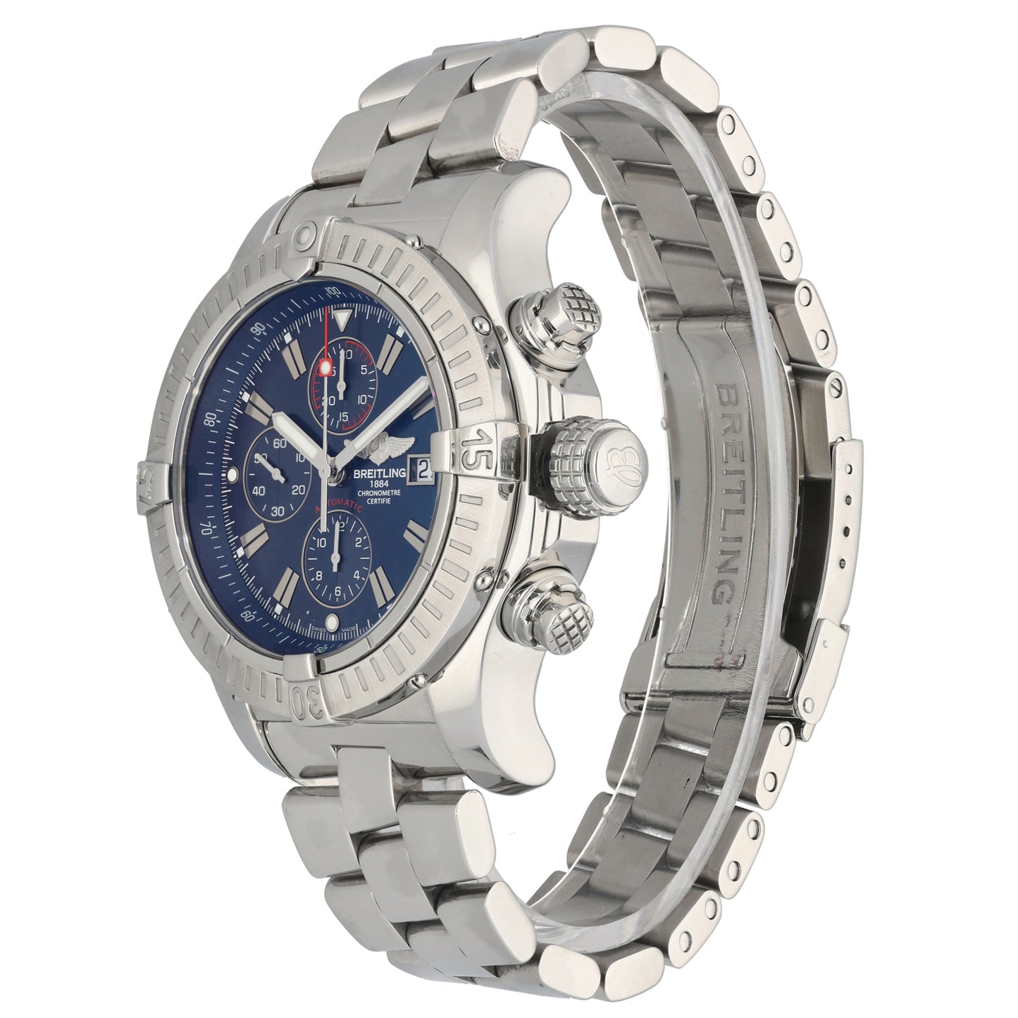 Breitling Super Avenger A13370 48mm Stainless Steel Watch