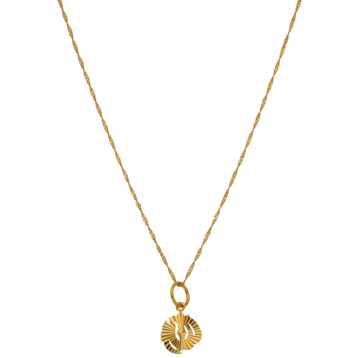 22ct Gold Alternative Pendant With Chain