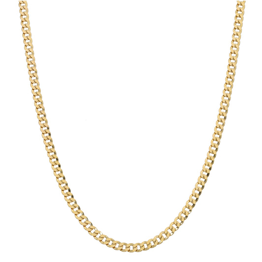 9ct Gold Curb Chain 18"