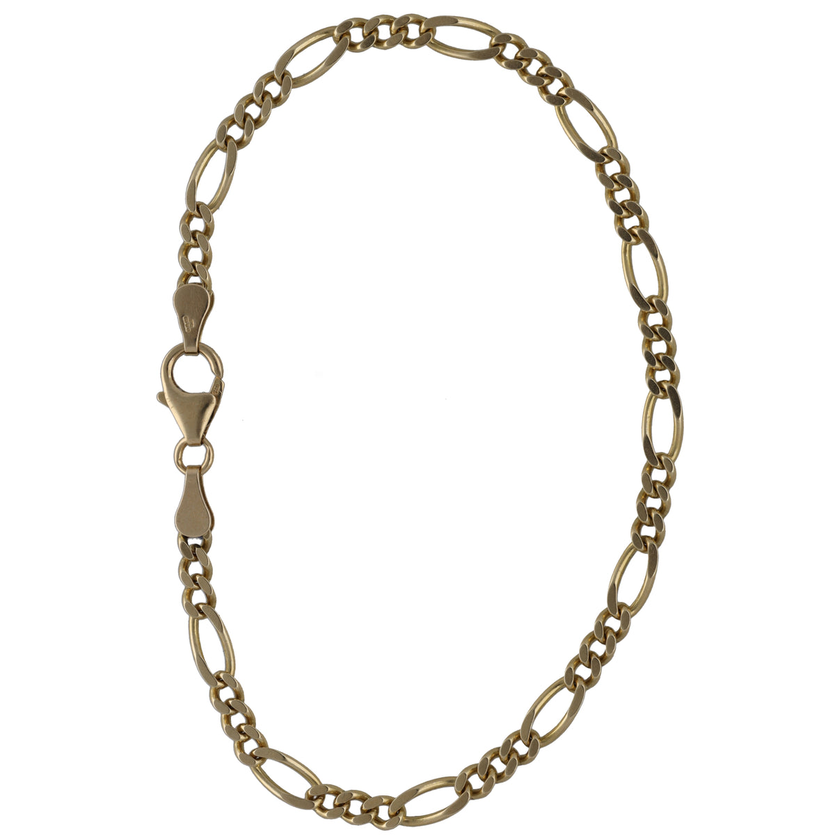 9ct Gold Figaro Bracelet