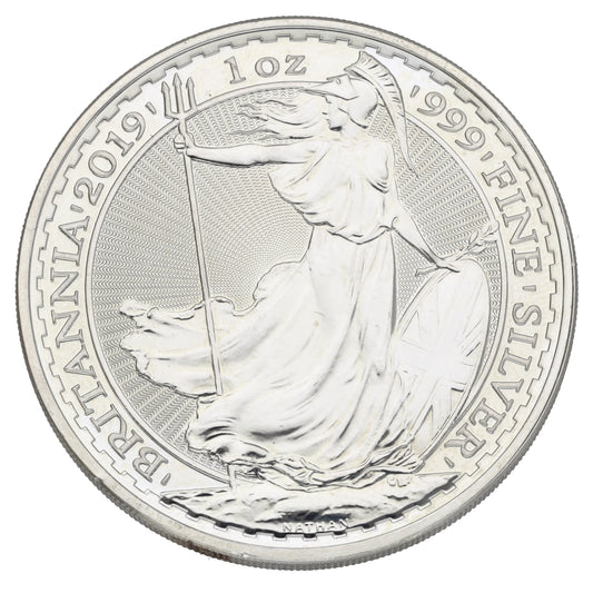 Fine Silver Queen Elizabeth II 1 OZ Britannia Coin 2019