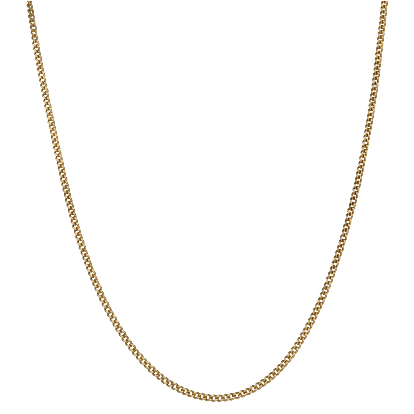 9ct Gold Curb Chain 18"
