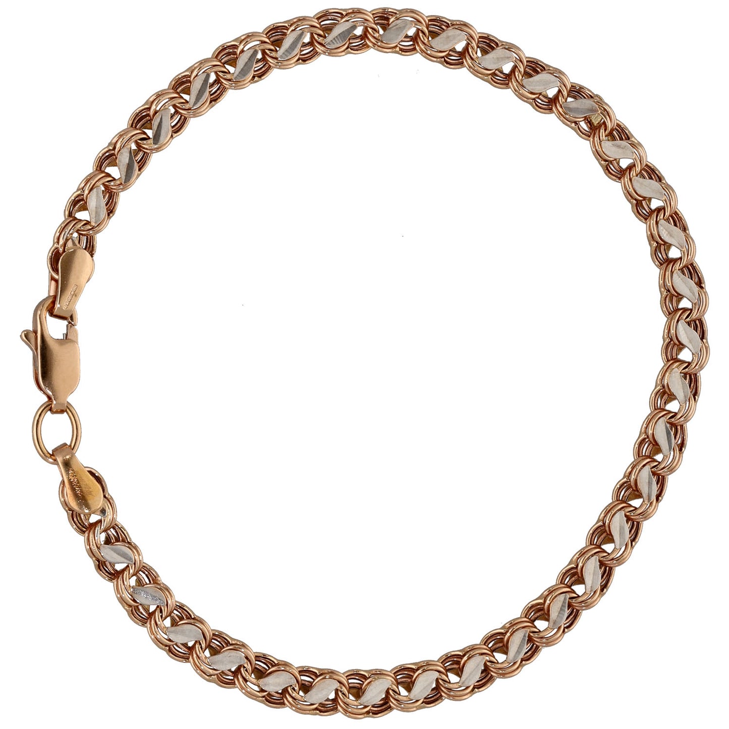 14ct Bi-Colour Gold Fancy Bracelet