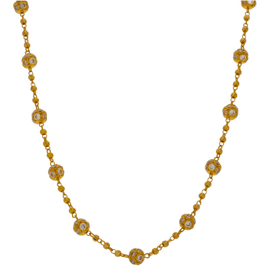 22ct Gold Fancy Necklace 18"