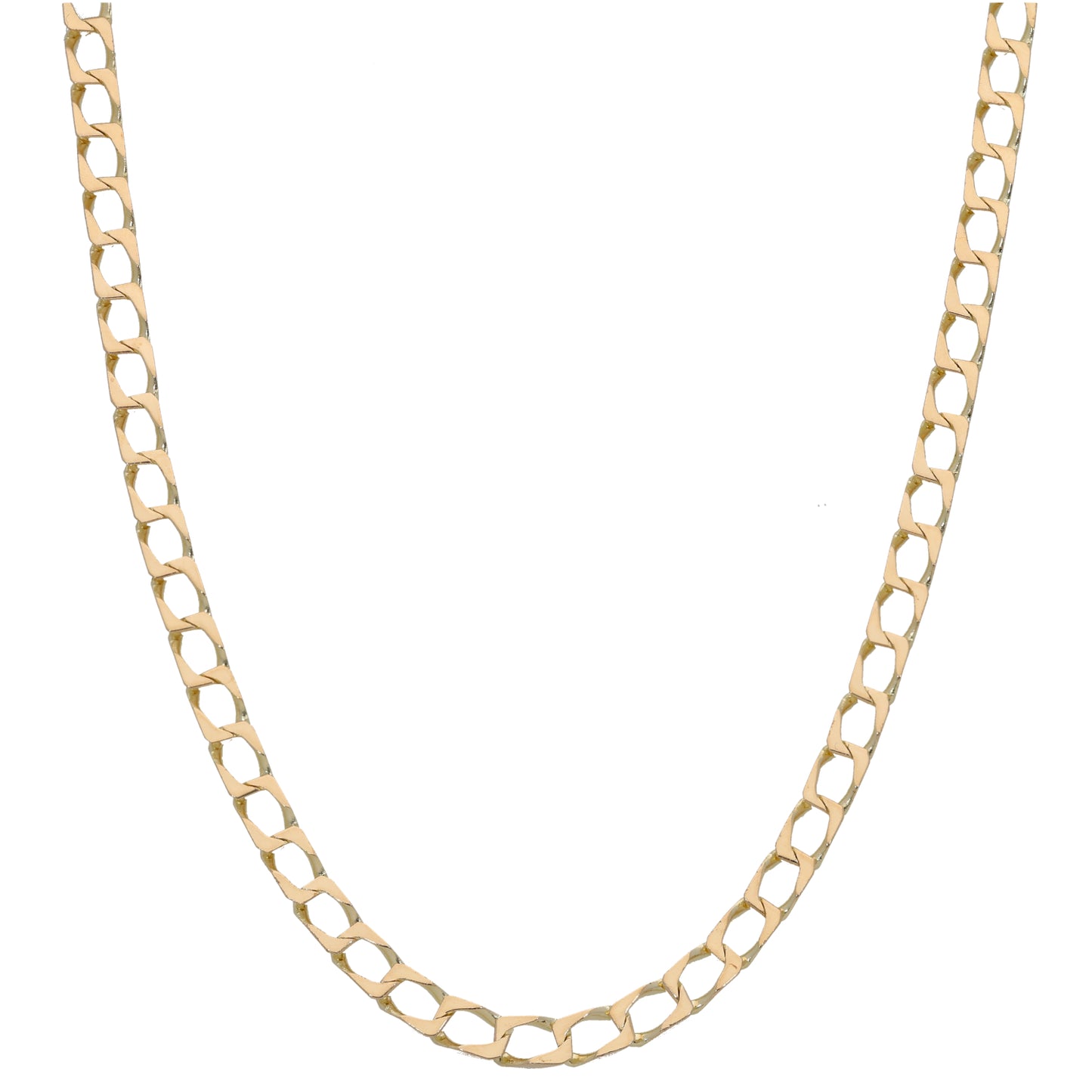 9ct Gold Curb Chain 16"