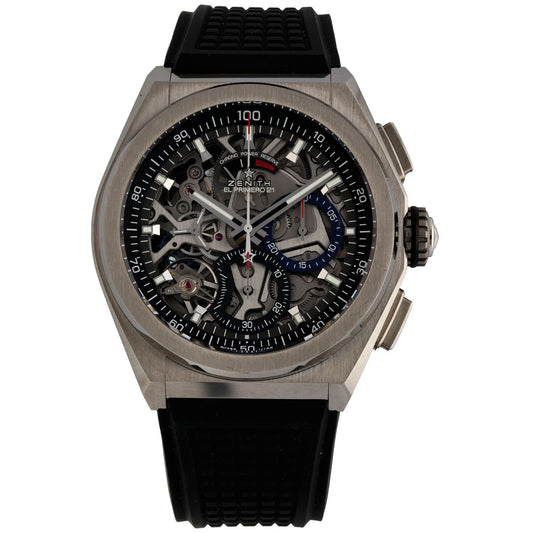 Zenith Defy El Primero 21 95.9000.9004/78.R582 44mm Titanium Watch (Ex-Display)