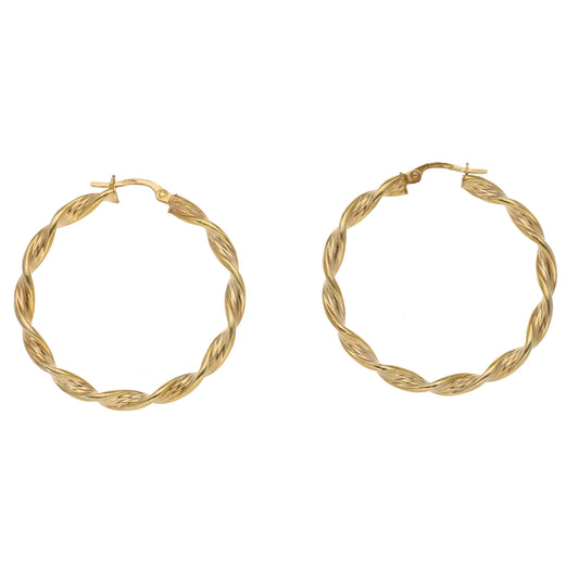 9ct Gold Hoop Earrings