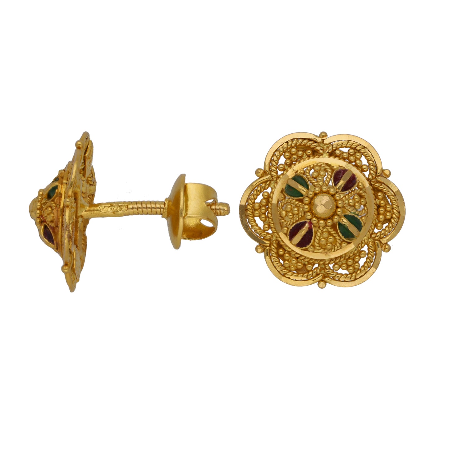 22ct Gold Stud Earrings