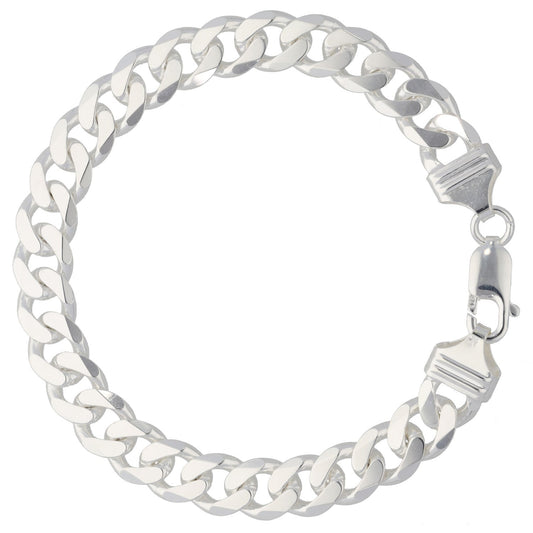 New Sterling Silver Curb Bracelet
