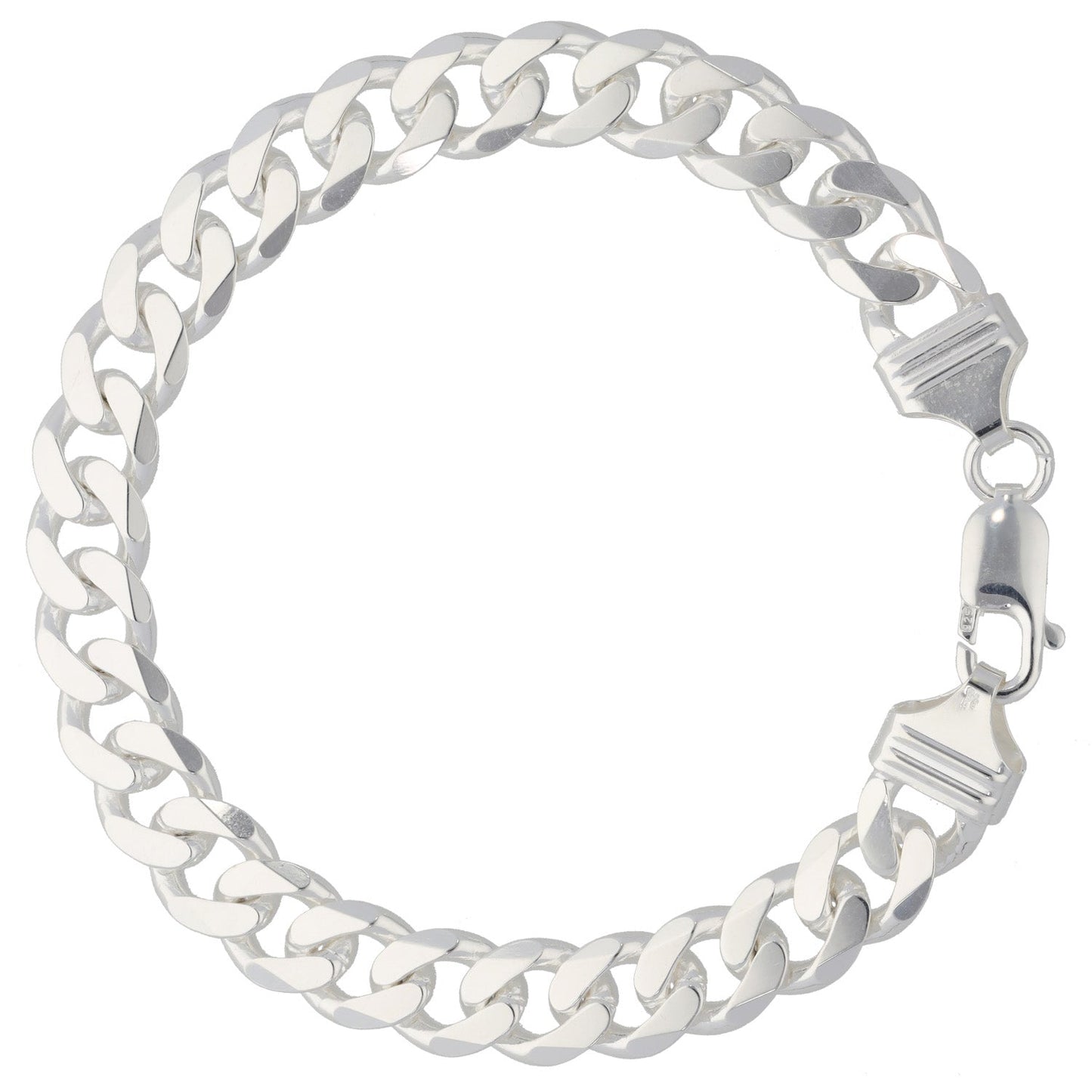 New Sterling Silver Curb Bracelet