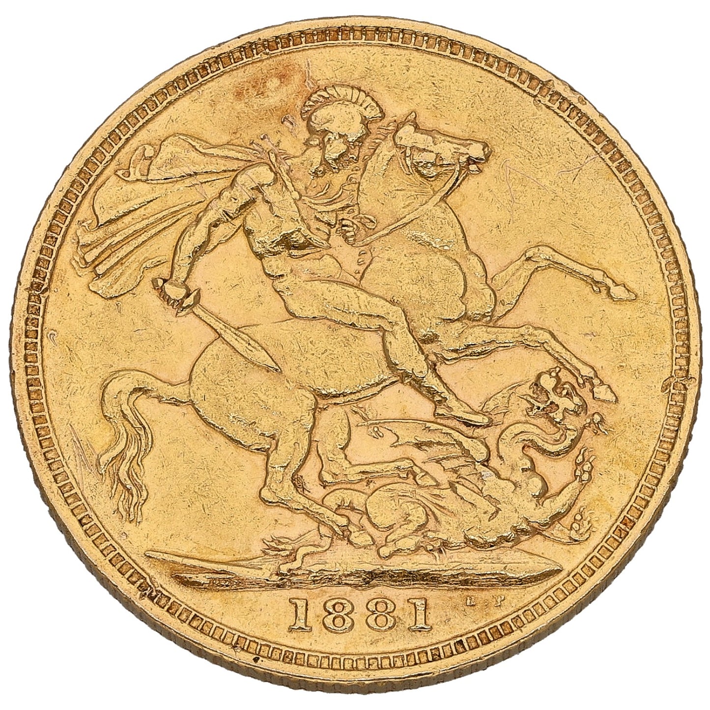 22ct Gold Queen Victoria Full Sovereign Coin 1881